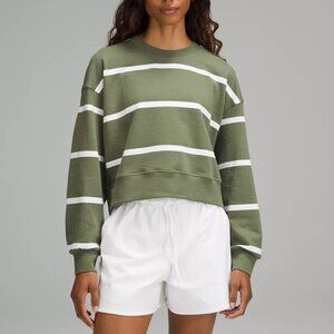 lululemon Perfectly Oversized Cropped Crew *Stripe